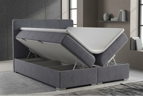 Boxspring Bett Hotel Doppel Samt Textil Luxusbetten Polsterbett Grundfunktion