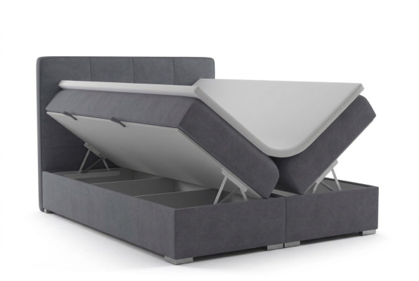 Boxspring Bett Hotel Doppel Samt Textil Luxusbetten Polsterbett Grundfunktion