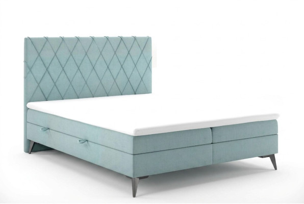 Chesterfield boxspring chambre à coucher lit double lits rembourrés boîte fonction