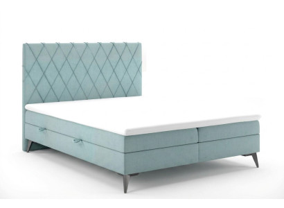 Chesterfield boxspring chambre à coucher lit double lits rembourrés boîte fonction