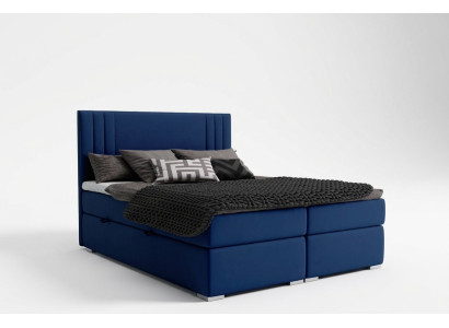 Lits modernes à ressorts à boîte, lit double de luxe pour hôtel, tissu de fonction de boîte de rembourrage