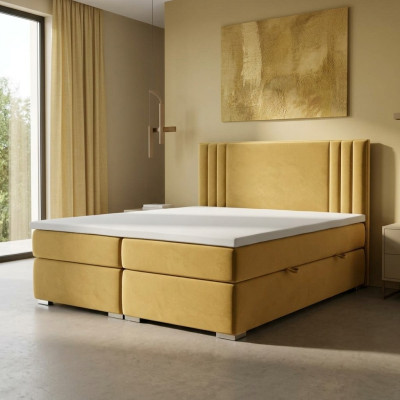 Lit Boxspring Double complet Ensemble Matelas Topper Lits Fonction Boîte Hotel