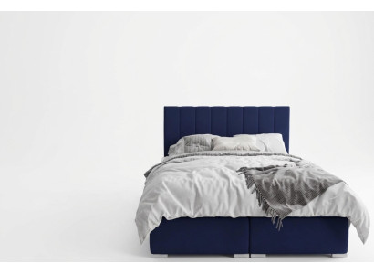 Lit boxspring double pour hôtel, ensemble complet, surmatelas de matelas, lits fonctionnels.