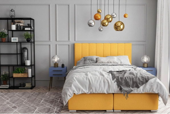 Box Spring lit double Ensemble complet de l'hôtel Surmatelas Lits Fonction