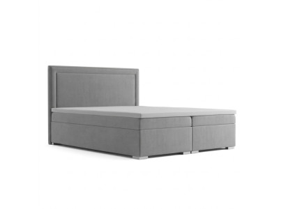 Lit design Boxspring Hôtel Lit double Luxe Rembourrage Boîtier Fonction Velours neuf