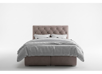 Lit Boxspring Hôtel Double en Cuir de Luxe Fonction de Sommier Tapissé de nouveaux Lits