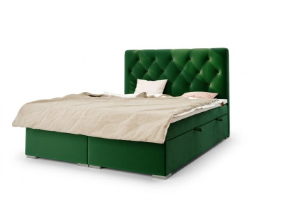 Chesterfield lit boxspring hôtel double ensemble complet matelas surmatelas lits neufs