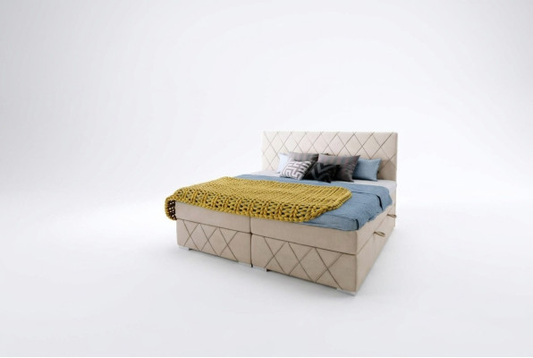 Boîte Lit double à ressort Set complet surmatelas lits Fonction Boîte Hôtel