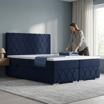 Boîte de lit sommier complet Ensemble double surmatelas Lits Fonction Box Hôtel