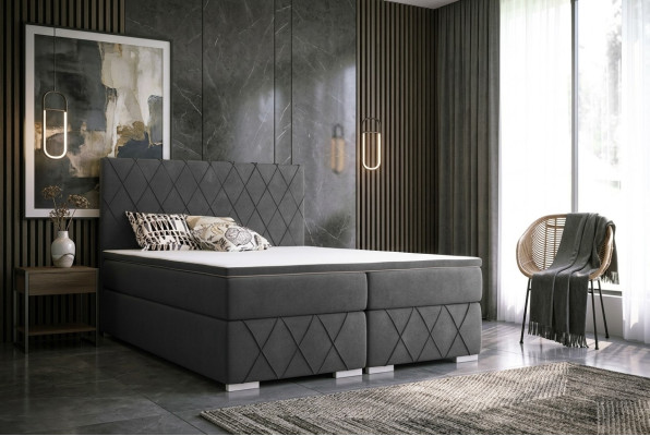 Lit double Ensemble complet Matelas Sommier Surmatelas Lits Fonction Coffre Hôtel