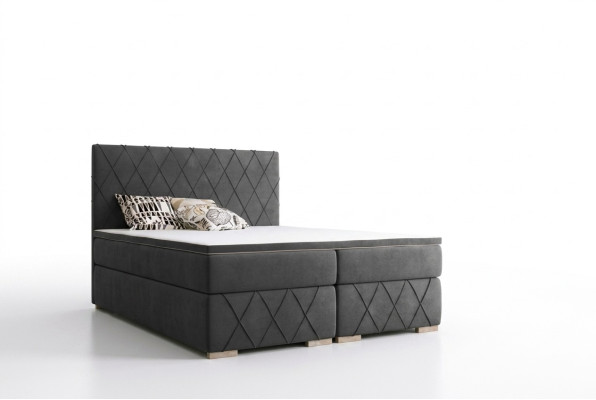 Lit double Ensemble complet Matelas Sommier Surmatelas Lits Fonction Coffre Hôtel