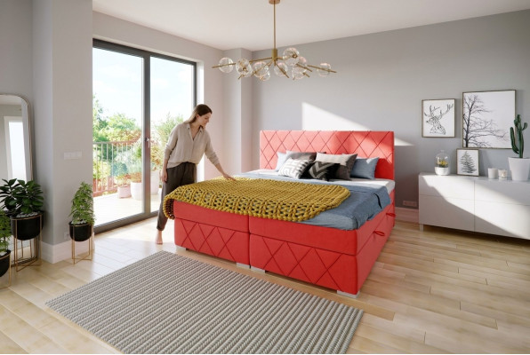 Excellent sommier tapissier double moderne pour la chambre