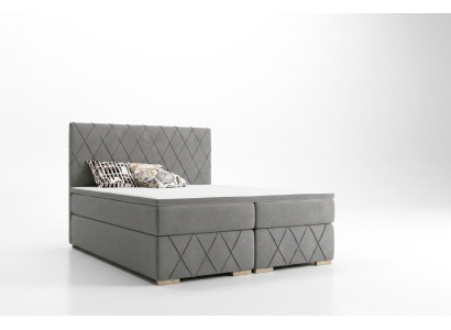Ensemble complet de lit Boxspring Matelas & Surmatelas Luxe Rembourrage 180x200cm Lits neufs