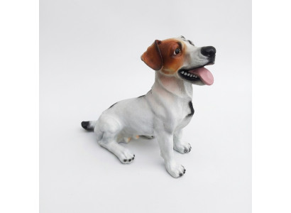 Deko Figur Statue Skulptur 40 cm Figuren Statuen Skulpturen Garten Hund (A393)