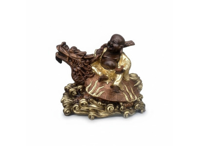 Chian Buddha Deko Figur Statue Skulptur 31x42 cm Figuren Statuen Skulpturen  B32