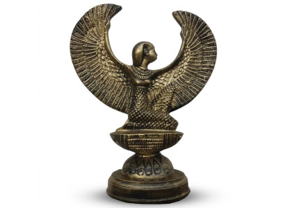 Sculpture d'Égypte Déesse Isis Figurine Statue Figurines Statues Style Antique 38cm Neuf