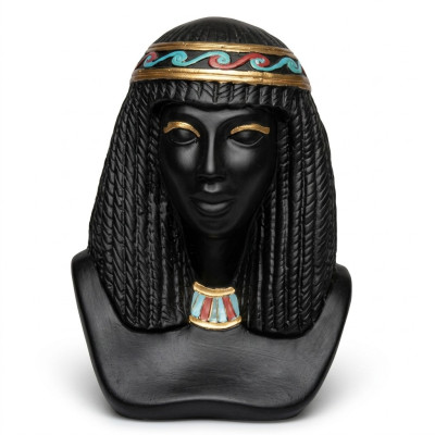 Sculpture égyptienne Cléopâtre Statue en plastique Figurines Statues Style antique 25cm Neuf