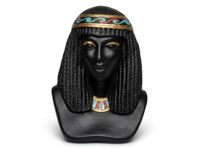 Sculpture égyptienne Cléopâtre Statue en plastique Figurines Statues Style antique 25cm Neuf