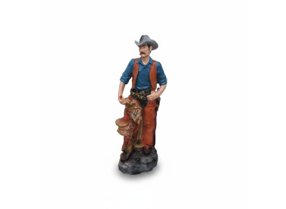 Statue sculpture bûcheron figurine cowboy statues sculptures figurines peintes à la main