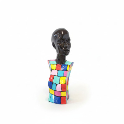 Sculpture abstraite buste de femme style années 70 statues sculptures figures salon