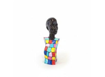 Sculpture abstraite buste de femme style années 70 statues sculptures figures salon