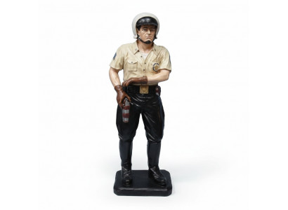 Statue de policier d'autoroute 105 cm décoration magasin figurine USA sculpture figurines