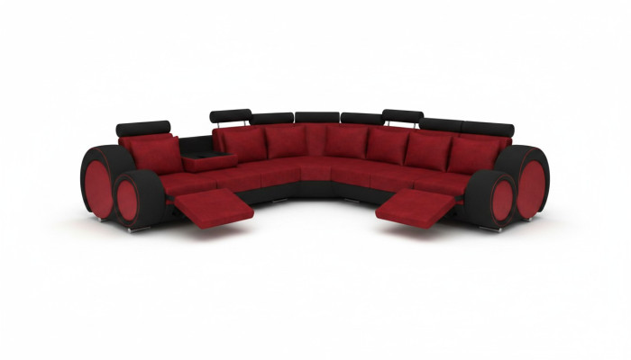 Canapé en tissu USB Canapés Design Canapé d'angle Ensemble d'angle Canapé d'angle Rembourrage Paysage de vie