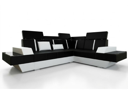 Canapé d'angle en cuir sur mesure USB Living Paysage Canapé Rembourrage Canapé D'angle Canapé d'angle Canapé