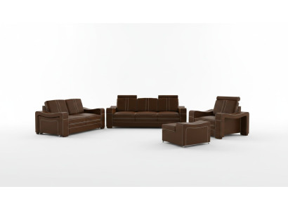 CANAPÉ EN CUIR sur mesure CANAPÉ SOF 3+2+1 CANAPÉ USB Ensemble de canapés SELLERIE neuf