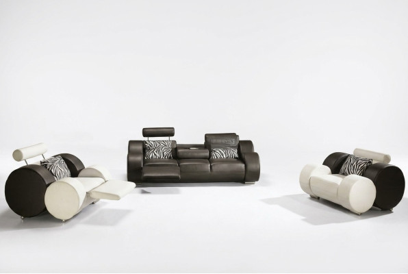 CANAPÉ EN CUIR avec USB Ensemble de canapés en cuir 3+2+1 places ENSEMBLE DE TISSUS CANAPÉ DESIGNER nouveau