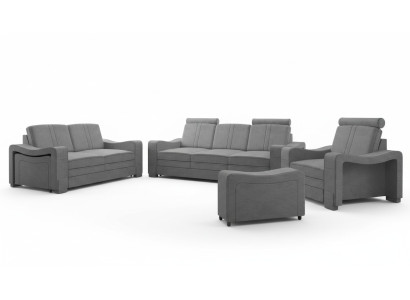Suite de canapé en tissu 3+2+1 Ensemble de canapé sur mesure Canapé en tissu USB Textile