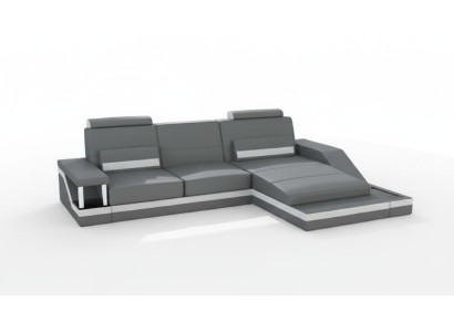 Canapé d'angle en cuir tissu tissu USB nouveau sur mesure