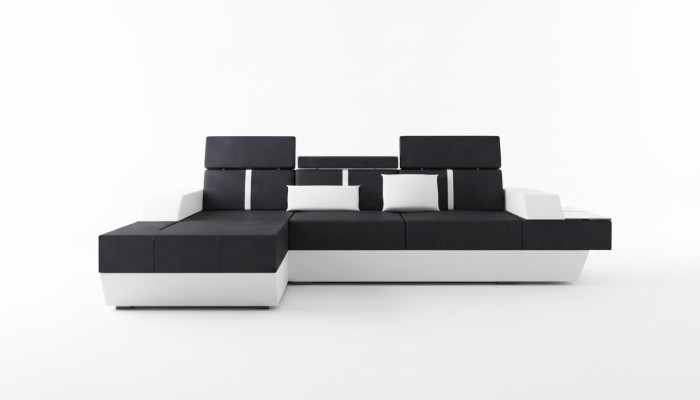 Canape en tissu Canape d'angle Canape en textile Canape + USB Paysage vivant Tapisserie sur mesure