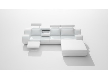 Suite de designers Living landscape Canapé d'angle Canapé Canapé Canapé Capitonné Canapé en cuir avec USB