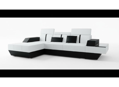 Canapé en cuir avec USB Canapé Canapé d'angle Canapé d'angle Canapé en cuir Tapisserie d'angle sur mesure