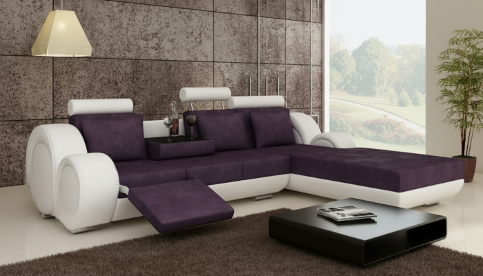 TEXTILE CANAPÉ TISSU CANAPÉ Paysage vivant ENSEMBLE DE CANAPÉ CANAPÉ D'ANGLE USB SUR MESURE
