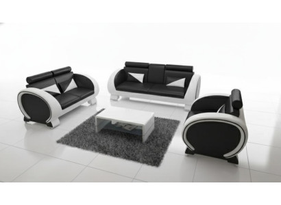 CANAPÉ 3+1 EN CUIR ENSEMBLE DE REVÊTEMENT DE CANAPÉ CANAPÉ EN CUIR DESIGNER SOFA avec USB