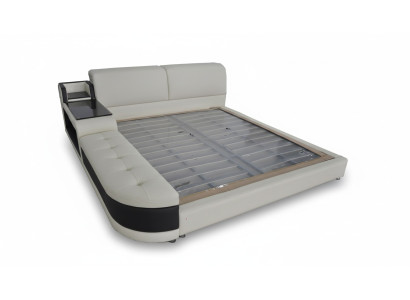 Lit rembourré de designer pour la chambre à coucher fabriqué à partir de matériaux de haute qualité