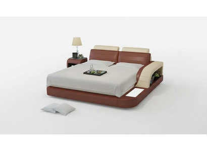 Lit de chambre moderne de haute qualité Lit Design Lits rembourrés Multifonction +USB