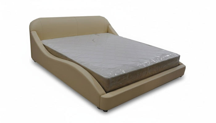 Lit de luxe avec rembourrage USB Mariage Hôtel Lits modernes en cuir 140/160/180/200 cm Lit