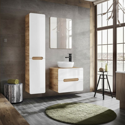 Conception de meubles de salle de bain Ensemble de salle de bains Armoire Lavabo Éclairage