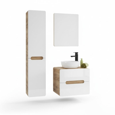 Conception de meubles de salle de bain Ensemble de salle de bains Armoire Lavabo Éclairage