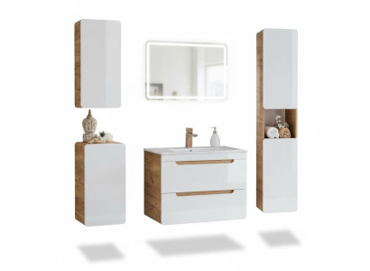 Conception Mobilier de salle de bains Suite de salle de bains Armoire Lavabo Éclairage décoratif