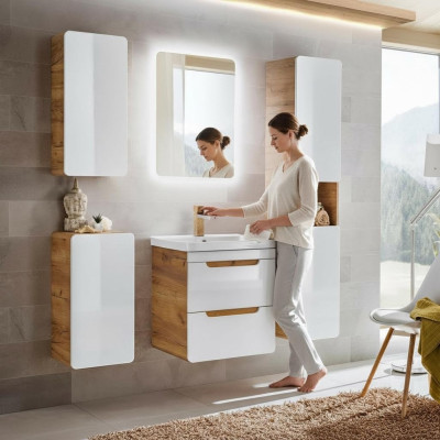 Conception de meubles de salle de bain 5 pièces. Ensemble Armoire Lavabo