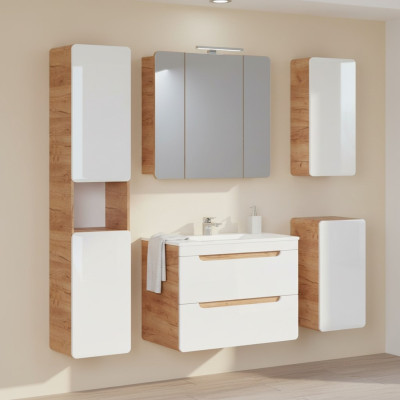 Design Meubles de salle de bain Salle de bain 5 pièces. Ensemble de placard éclairage