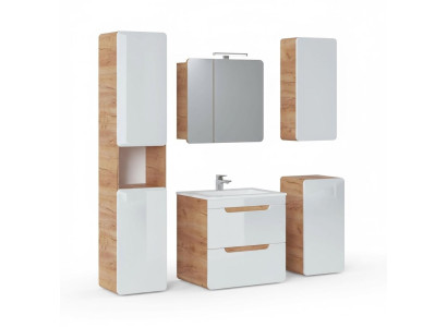 Conception de la salle de bain Mobilier de salle de bain Ensemble de 5 pièces Garde-robe Déco Lavabo
