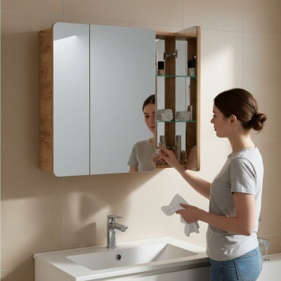 Miroir miroir de salle de bain armoire à miroirs miroir de salle de bain miroir suspendu