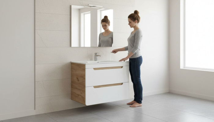Conception Lavabo 80cm Lavabo Salle de bain Lavabo de salle de bain