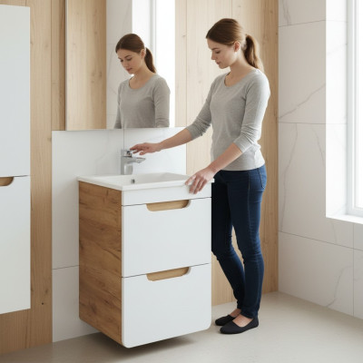 Design Lavabo 50cm Lavabo de salle de bain vasque de salle de bain