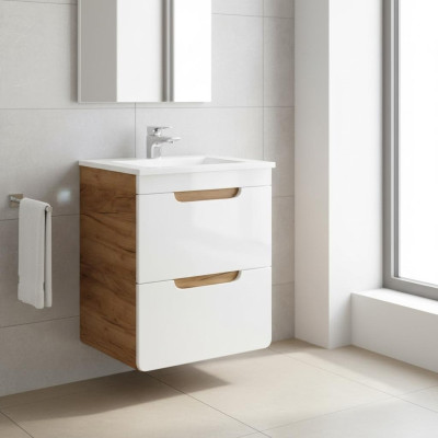 Lavabo 40cm Meuble sous-lavabo Armoire de salle de bain